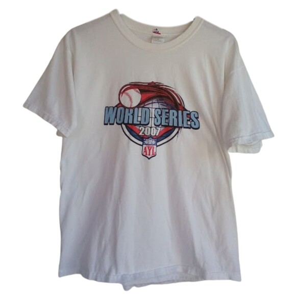 2007 World Series Colorado AYL T-Shirt Men's Large White 100% Pre-Shrunk Cotton - Picture 7 of 8